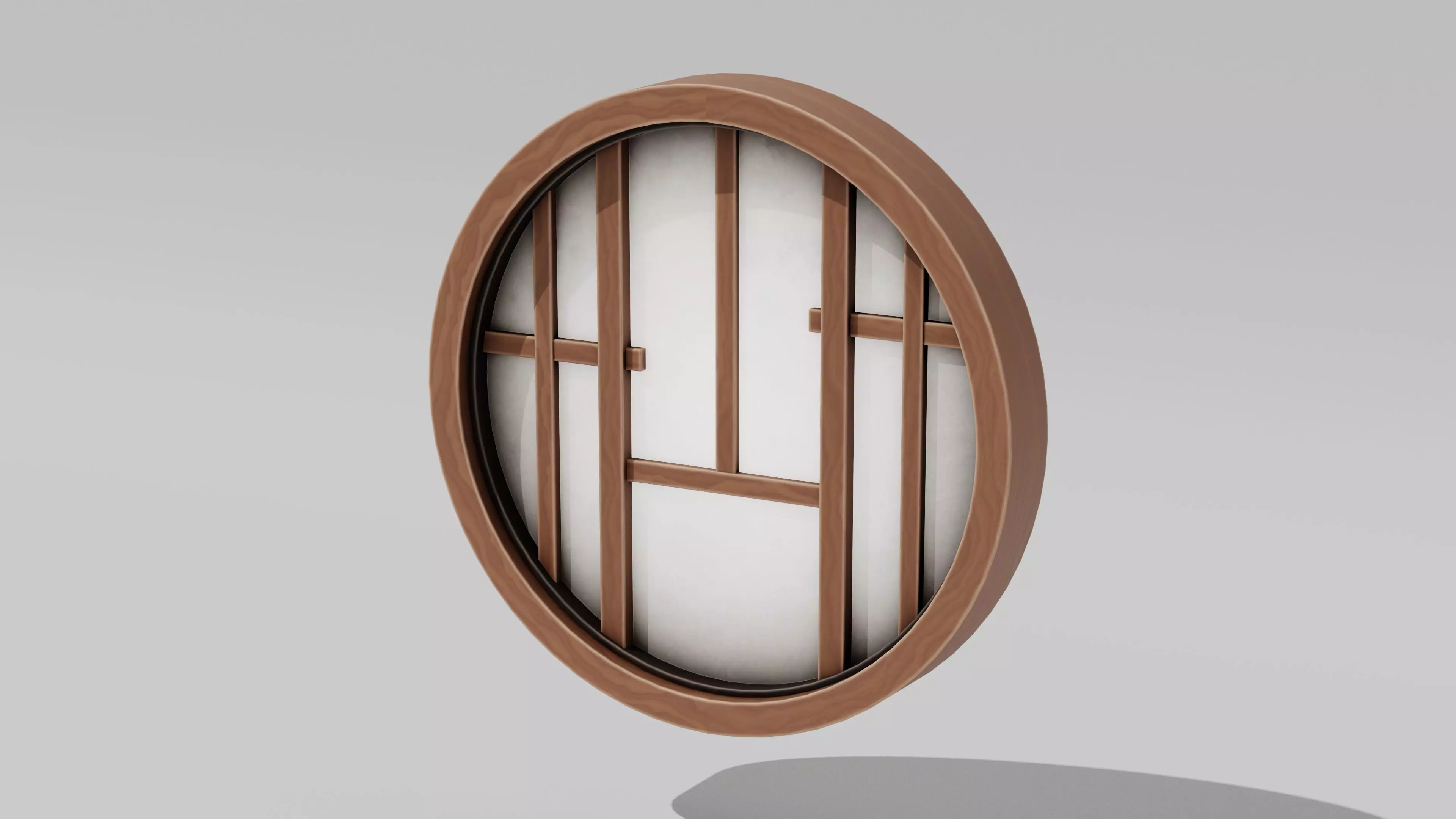 Japanese Furniture Kit - Window Low-poly 3D model_0