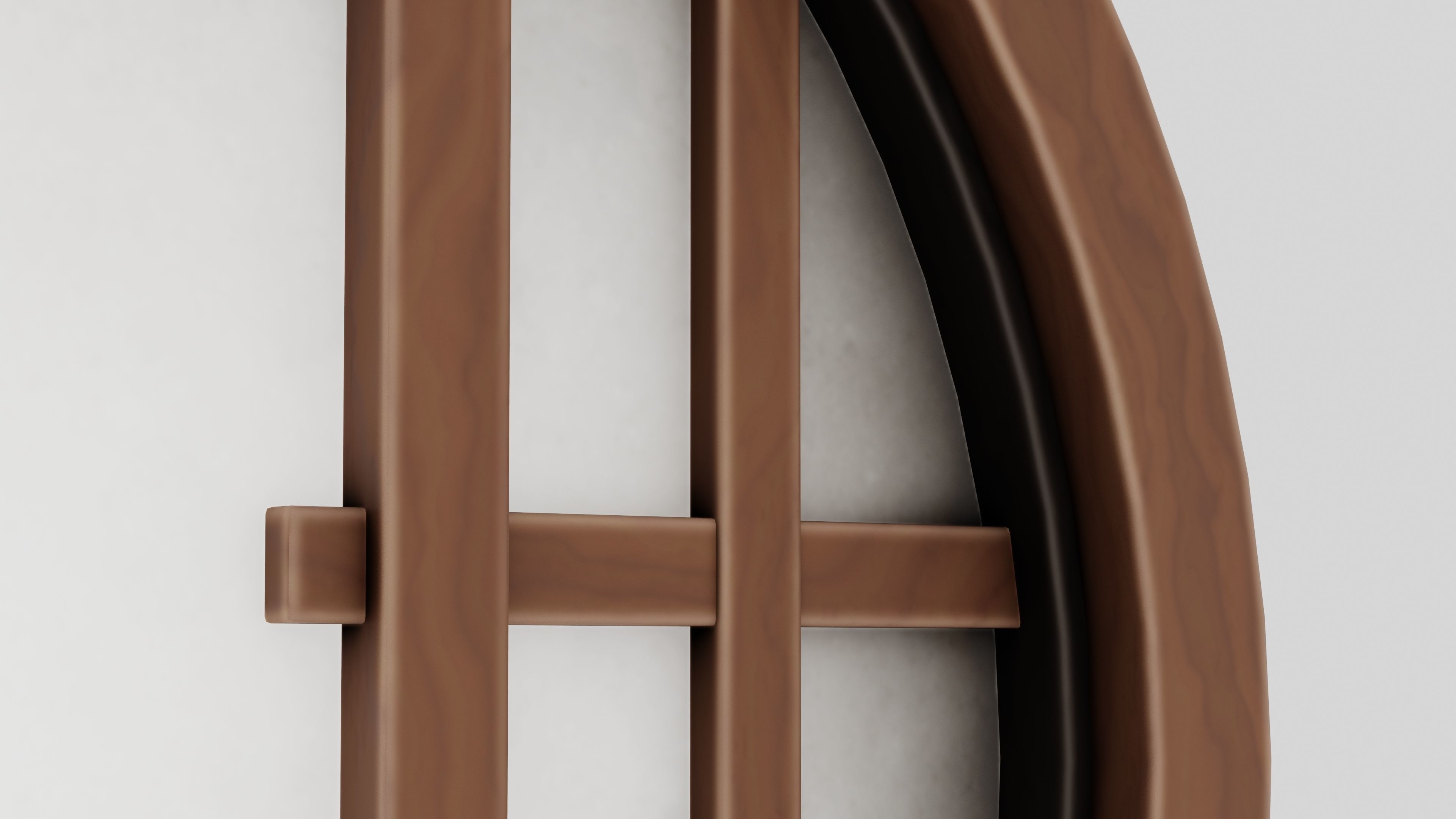 Japanese Furniture Kit - Window Low-poly 3D model_3