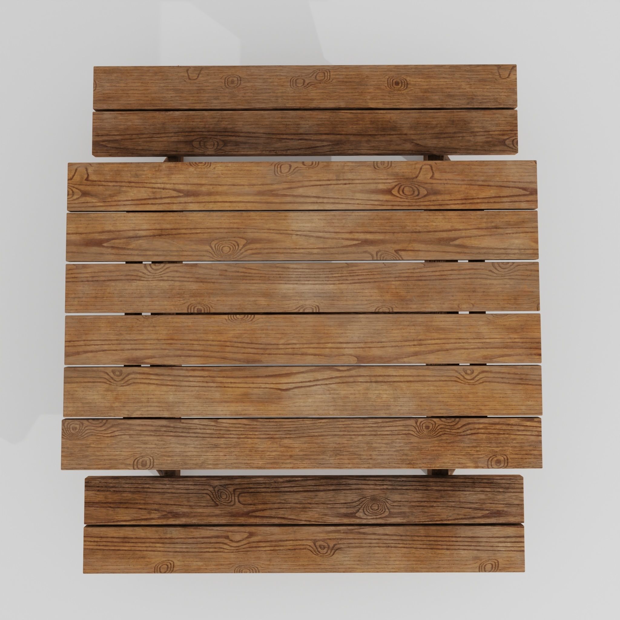 Picnic table 3D model_8