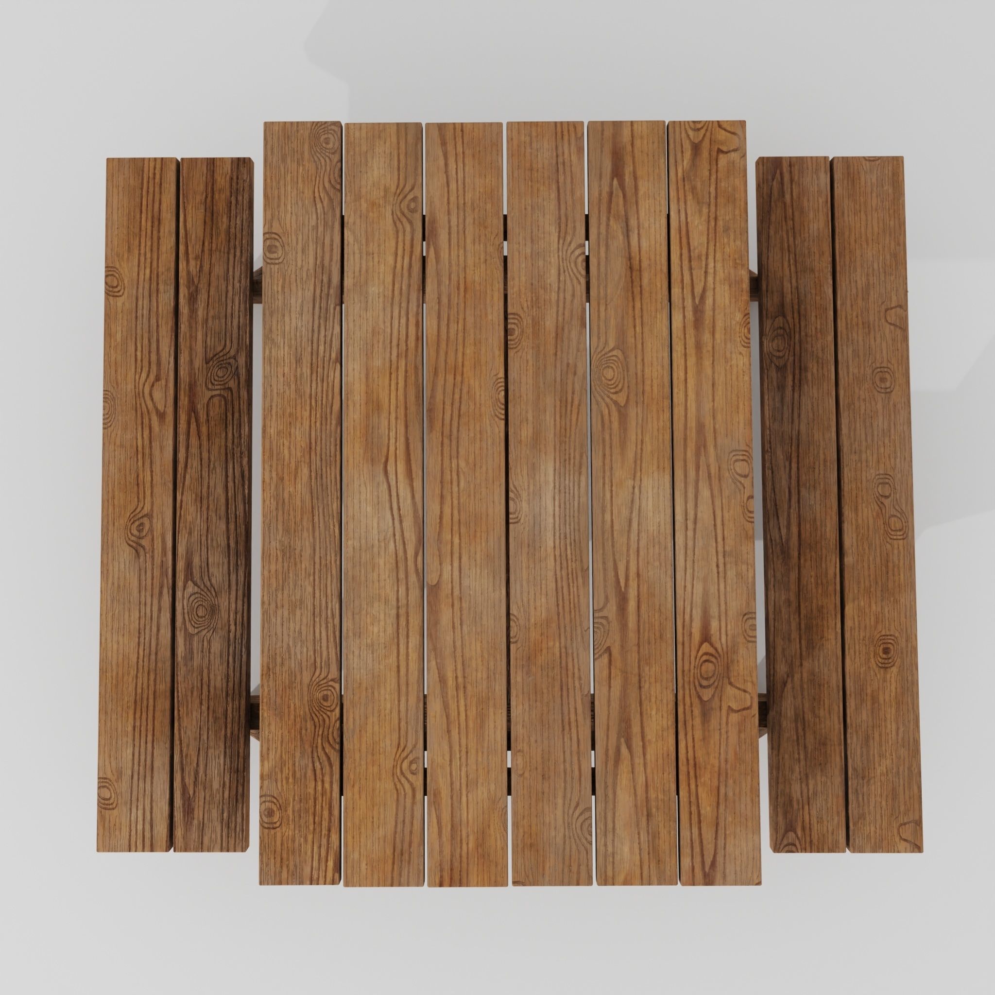 Picnic table 3D model_9