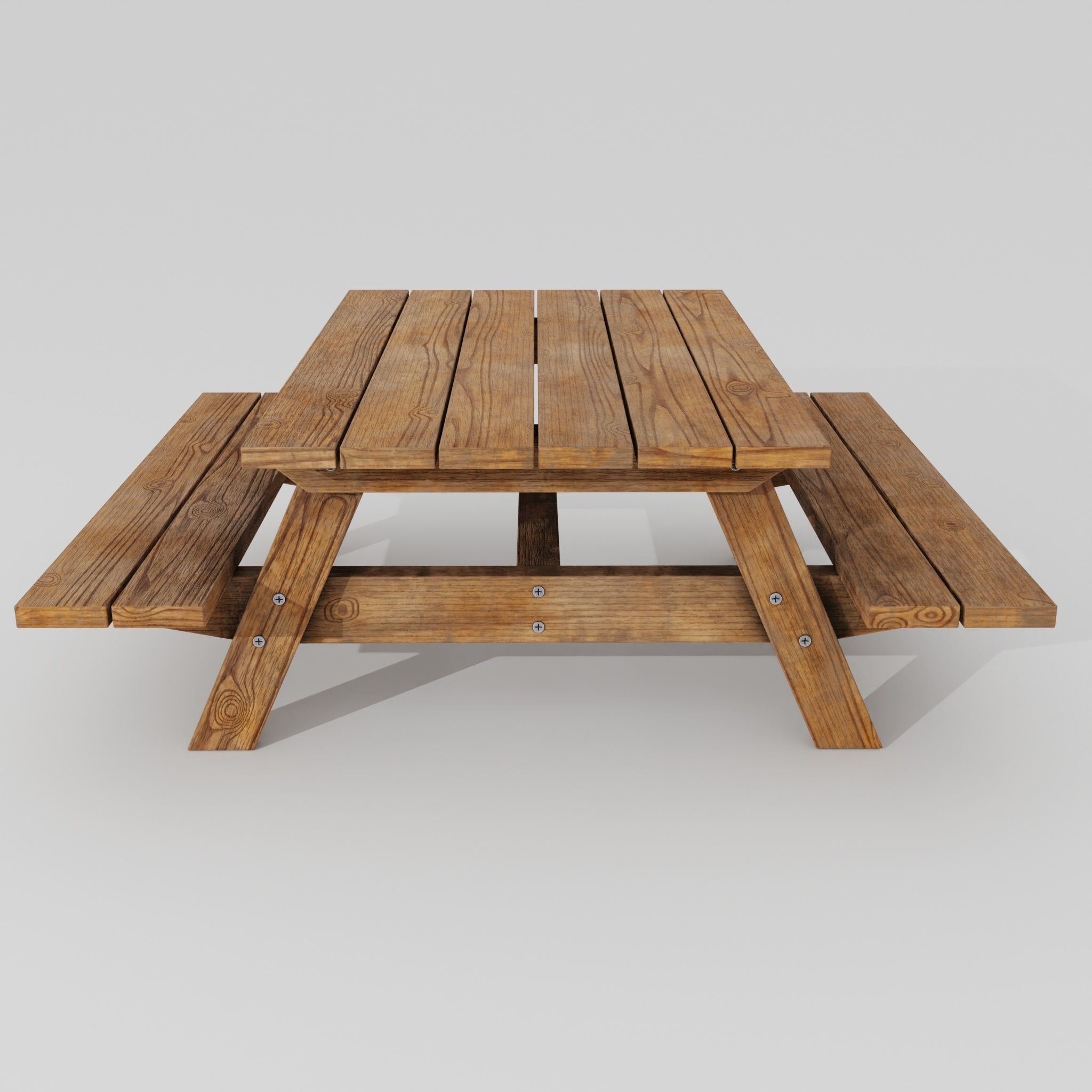 Picnic table 3D model_1