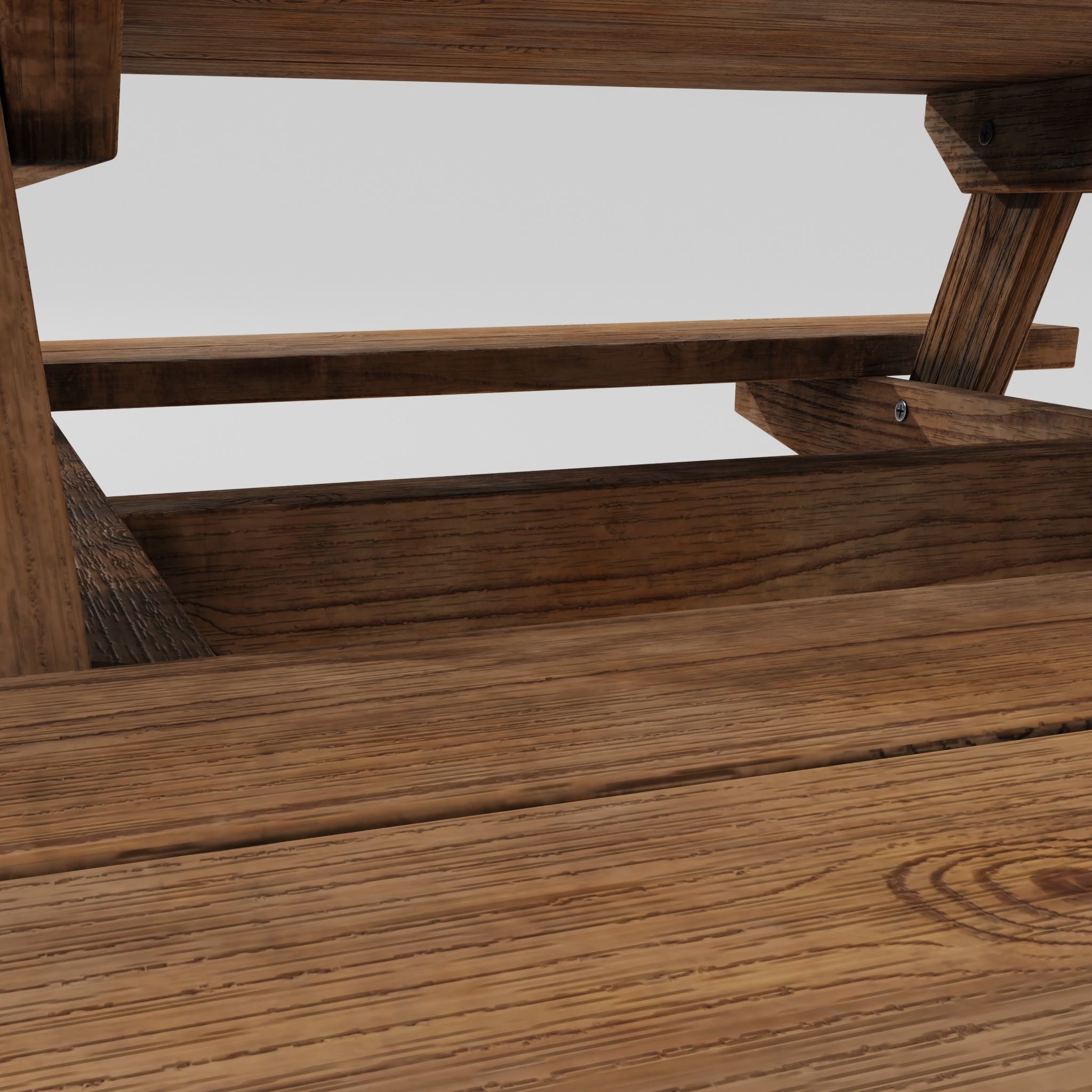 Picnic table 3D model_13