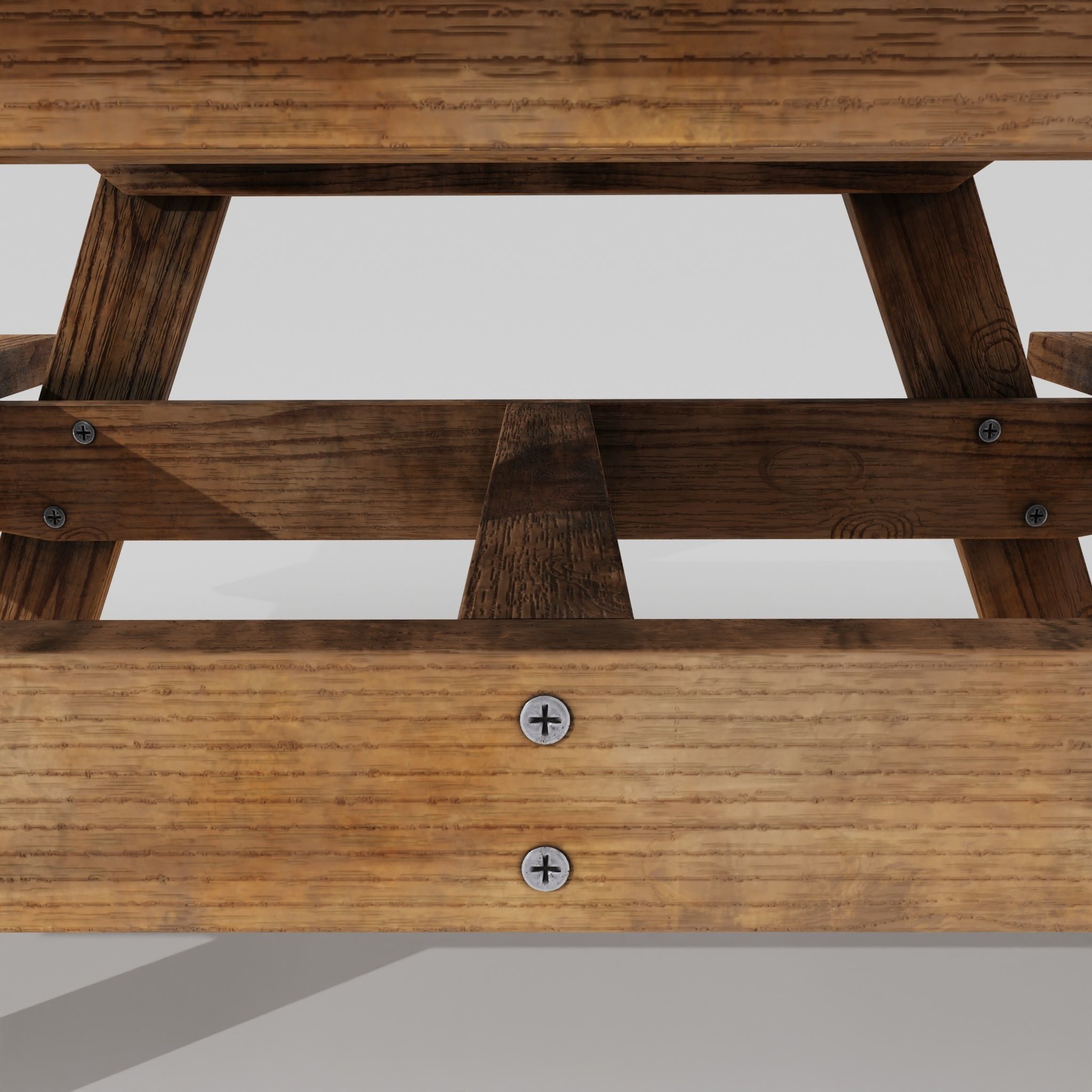 Picnic table 3D model_12