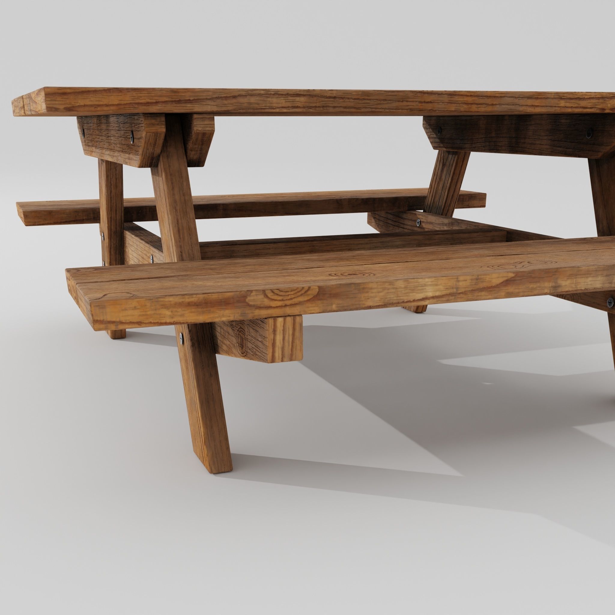 Picnic table 3D model_15