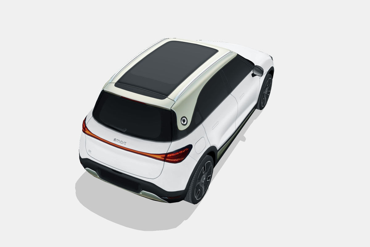 Smart 1 2023 Low-poly 3D model_10