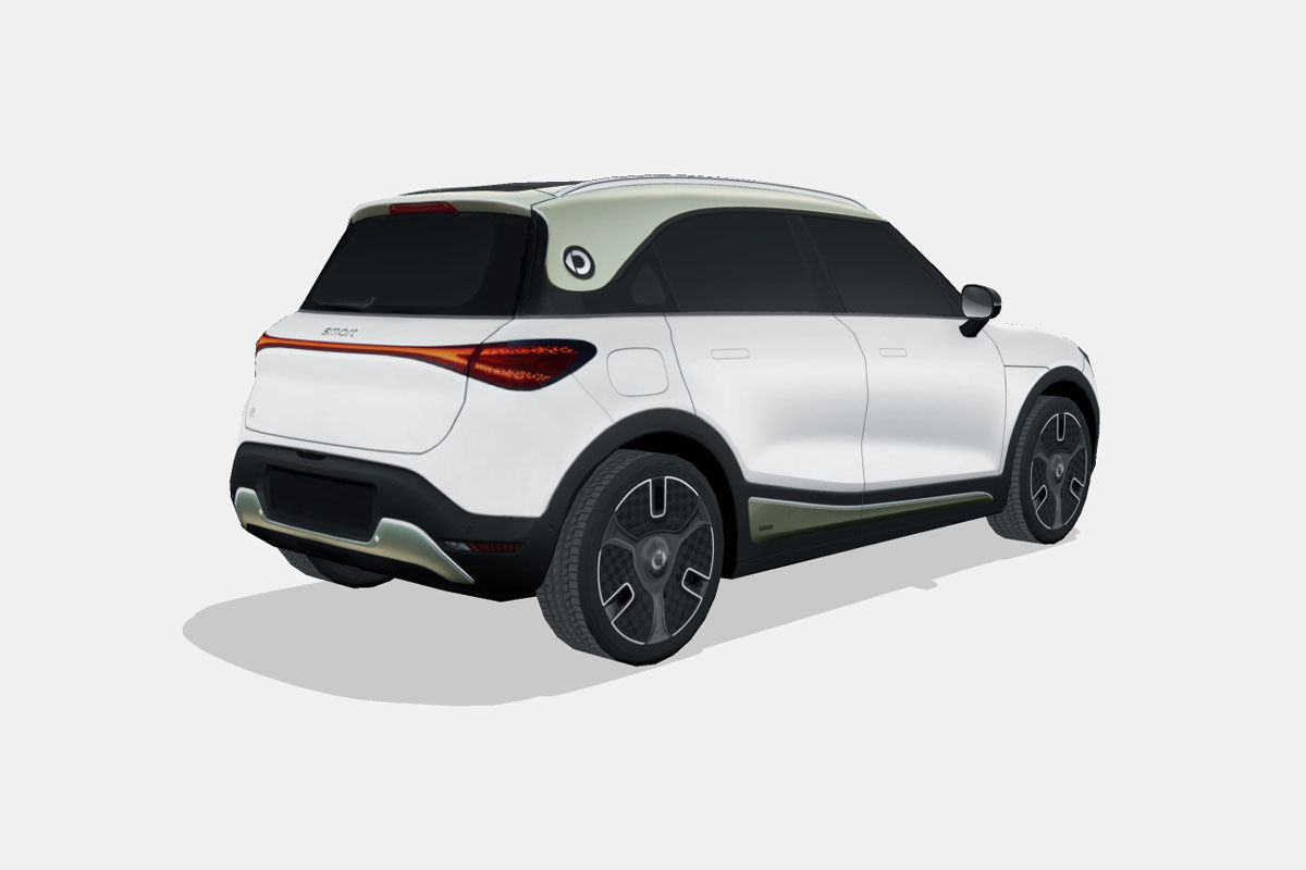 Smart 1 2023 Low-poly 3D model_2