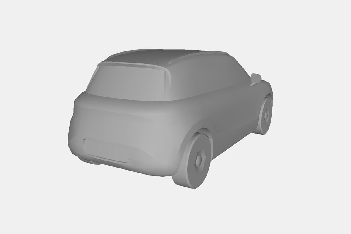Smart 1 2023 Low-poly 3D model_21