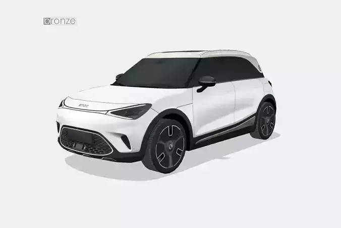 Smart 1 2023 Low-poly 3D model