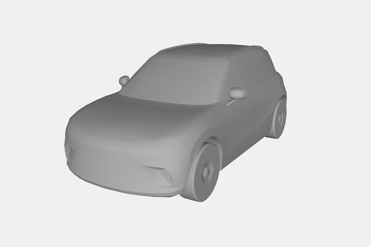 Smart 1 2023 Low-poly 3D model_20