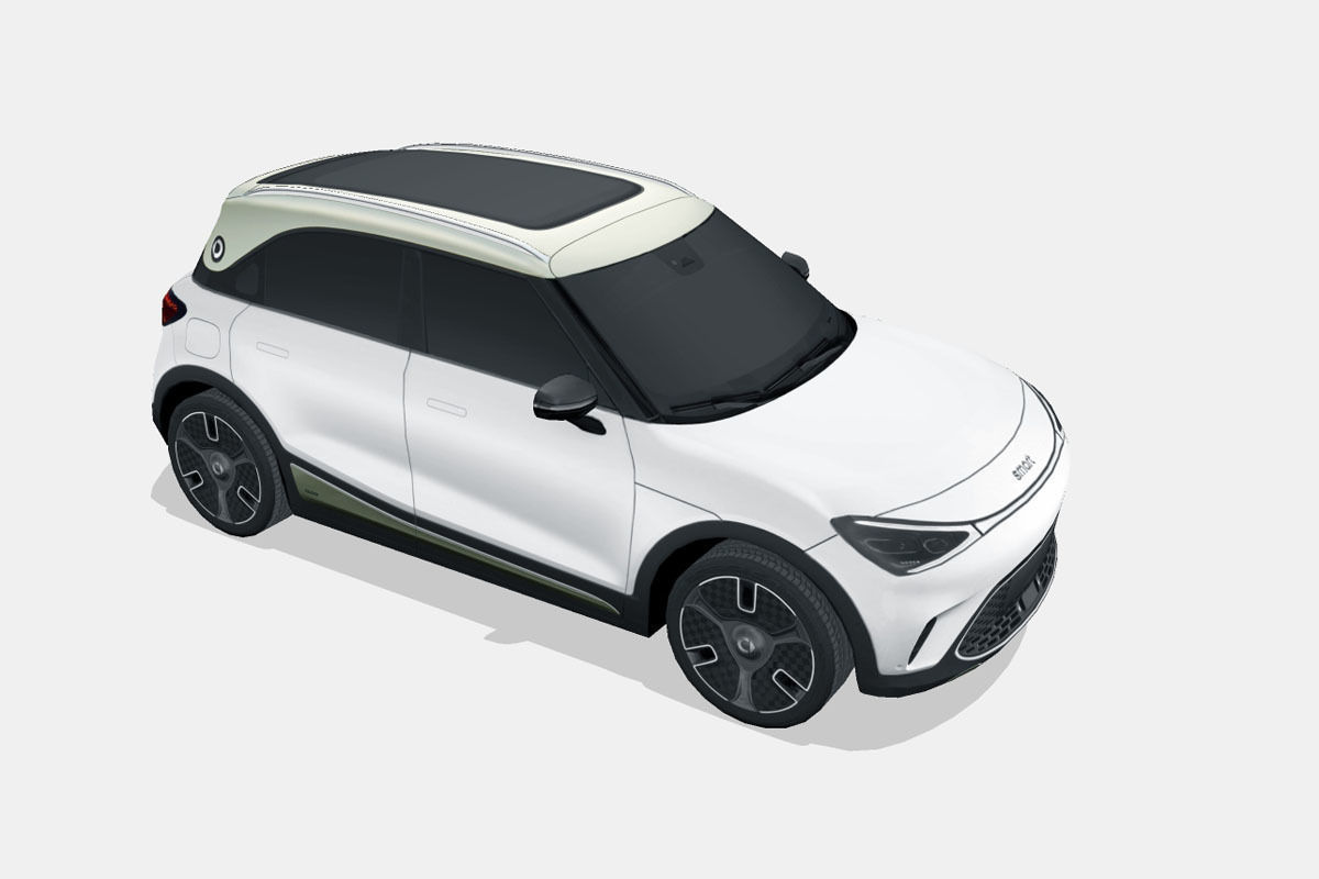 Smart 1 2023 Low-poly 3D model_14