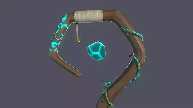 Runic Wand v2 - Stylized 3D Model