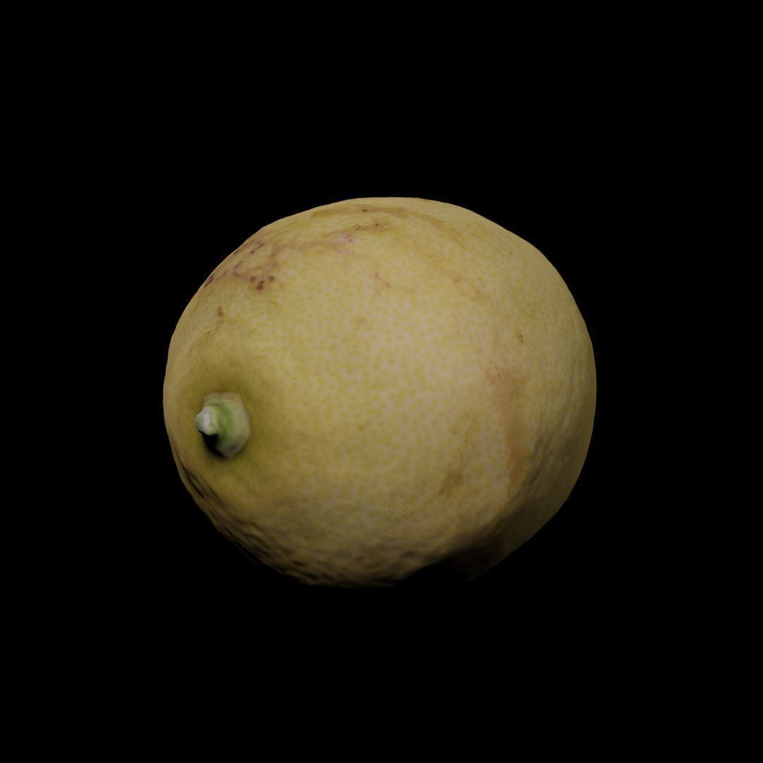 Photogrammetric model of a lemon 3D model_5