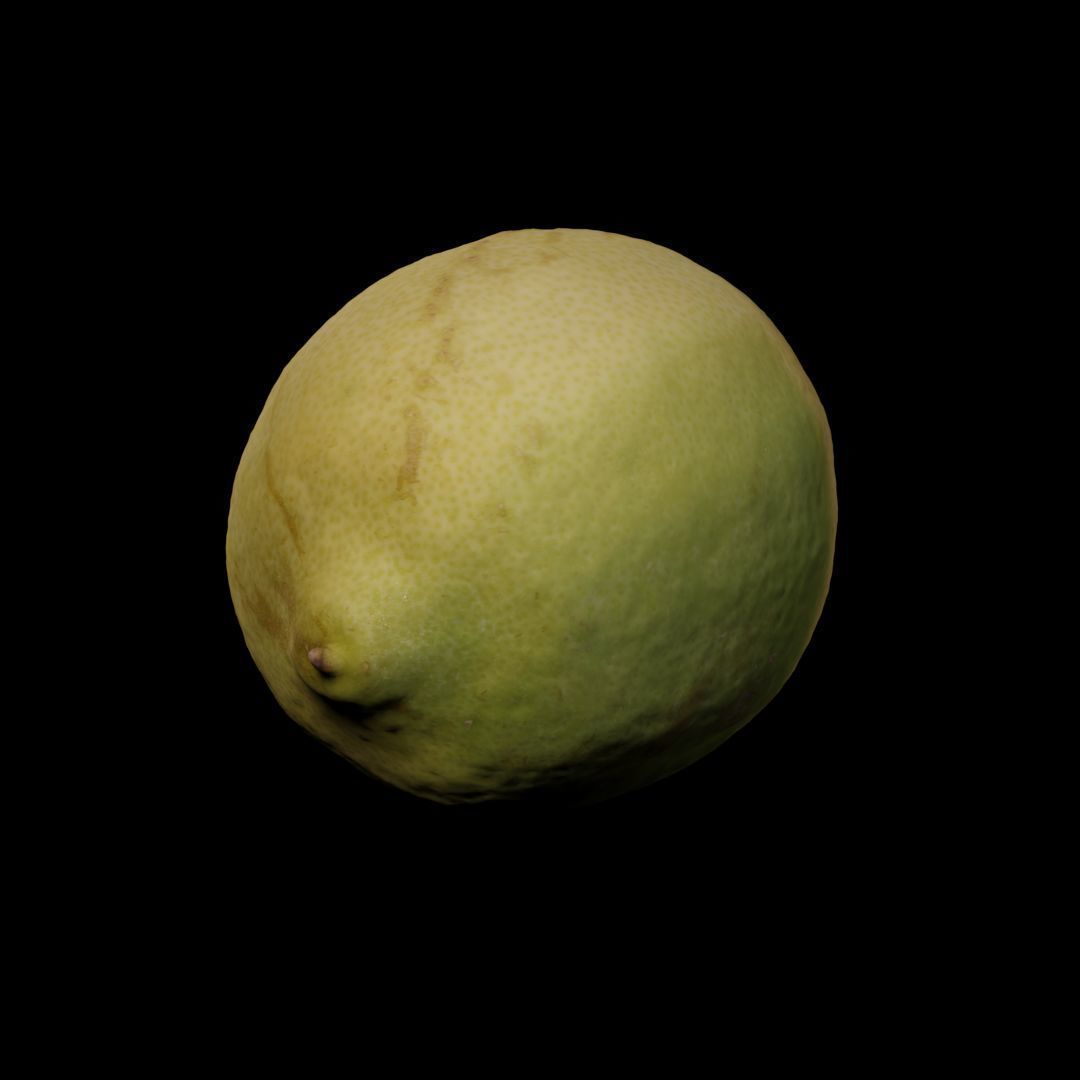 Photogrammetric model of a lemon 3D model_3