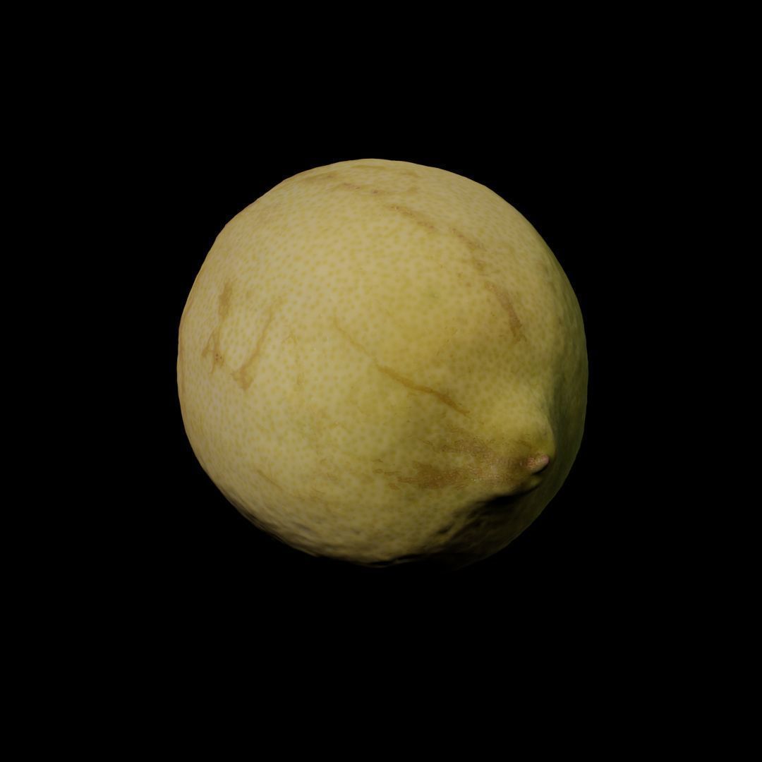 Photogrammetric model of a lemon 3D model_4