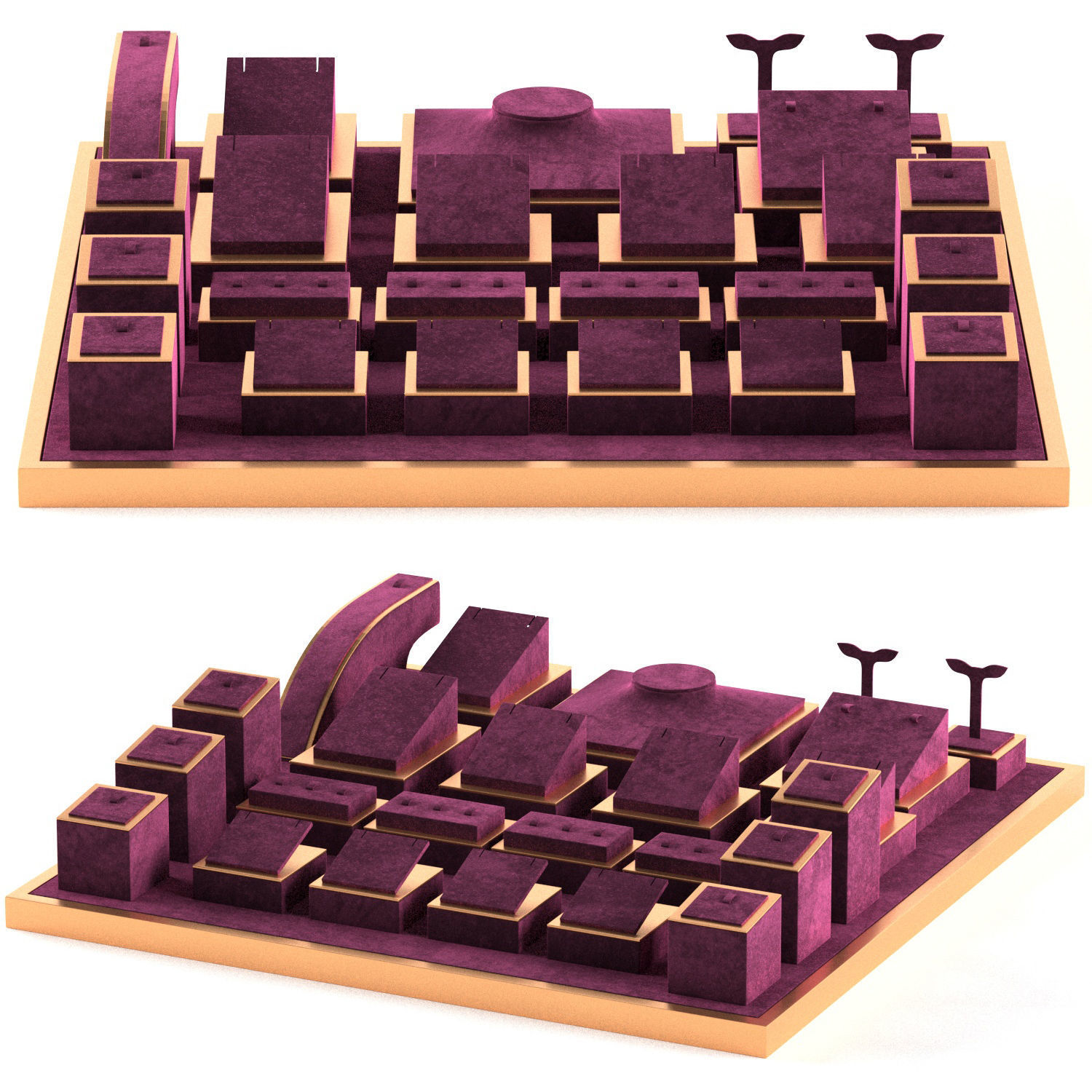 jewelry display set-digu1 3D model_2