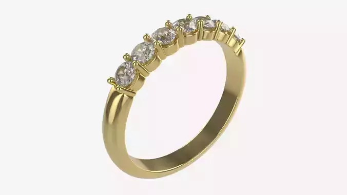 Gold Diamond Ring Jewelry 01