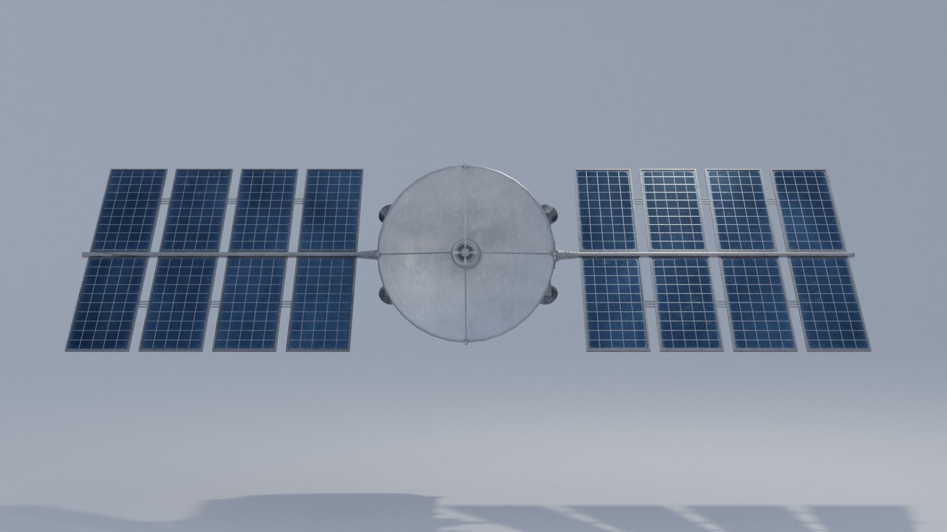 Sci-fi Satellite with 4K Textures Low-poly 3D model_8