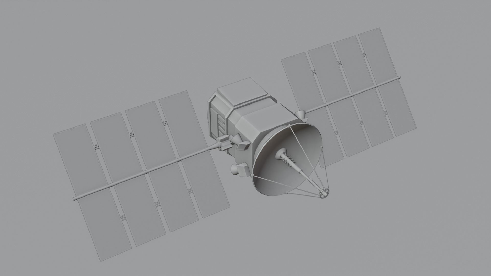 Sci-fi Satellite with 4K Textures Low-poly 3D model_3
