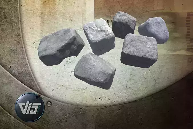 PBR Stones sandstone rocks for sims