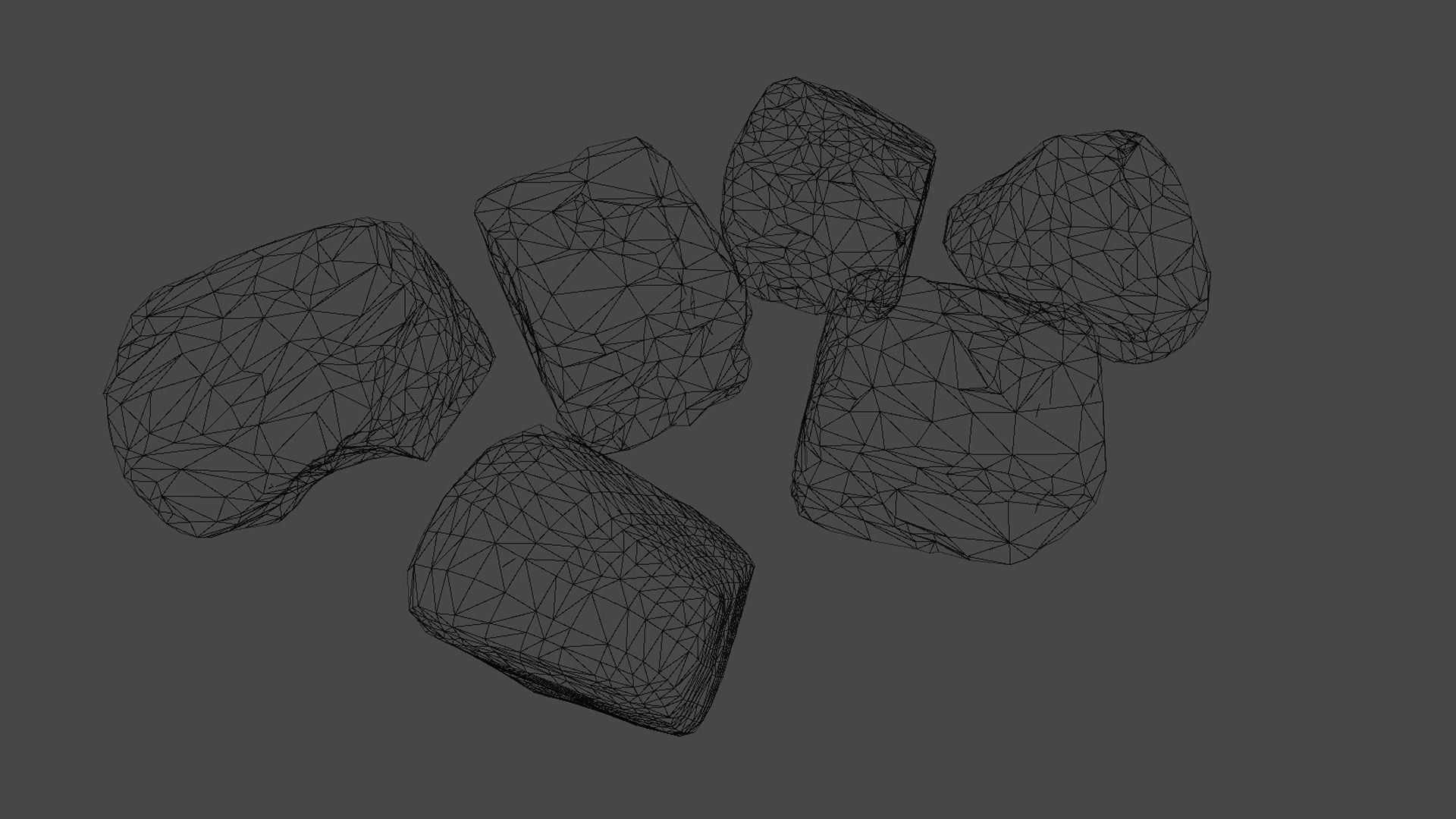 PBR Stones sandstone rocks for sims Low-poly 3D model_2