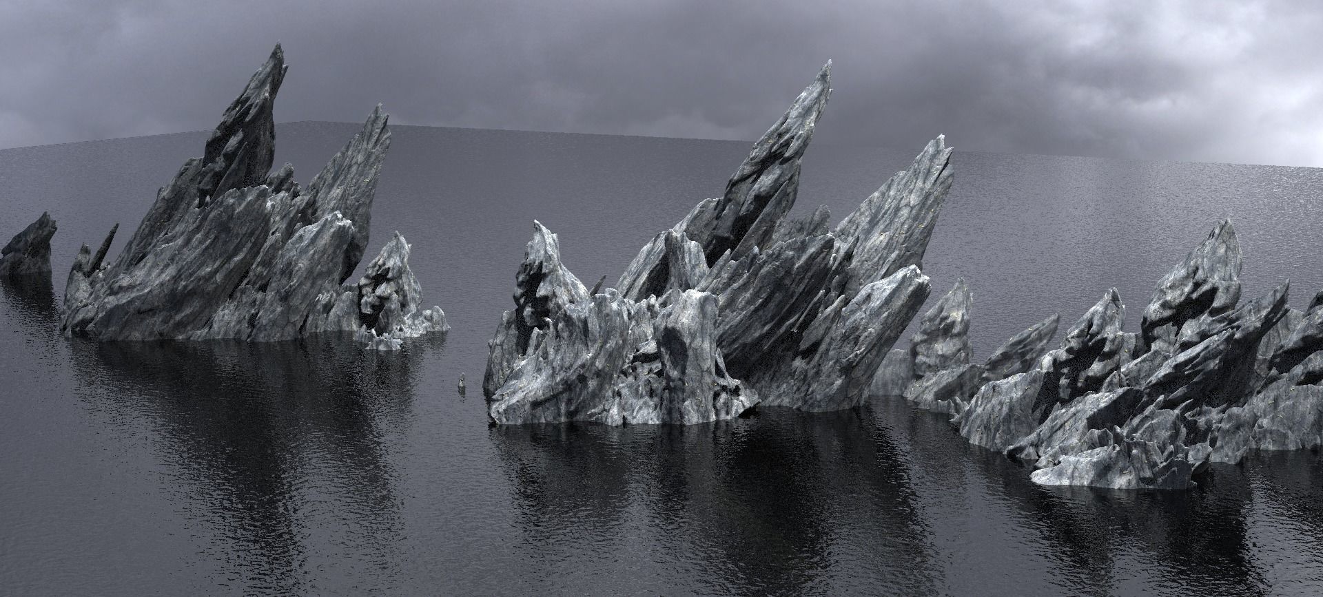 Sharp Ocean Rock Collection 1 3D model_1