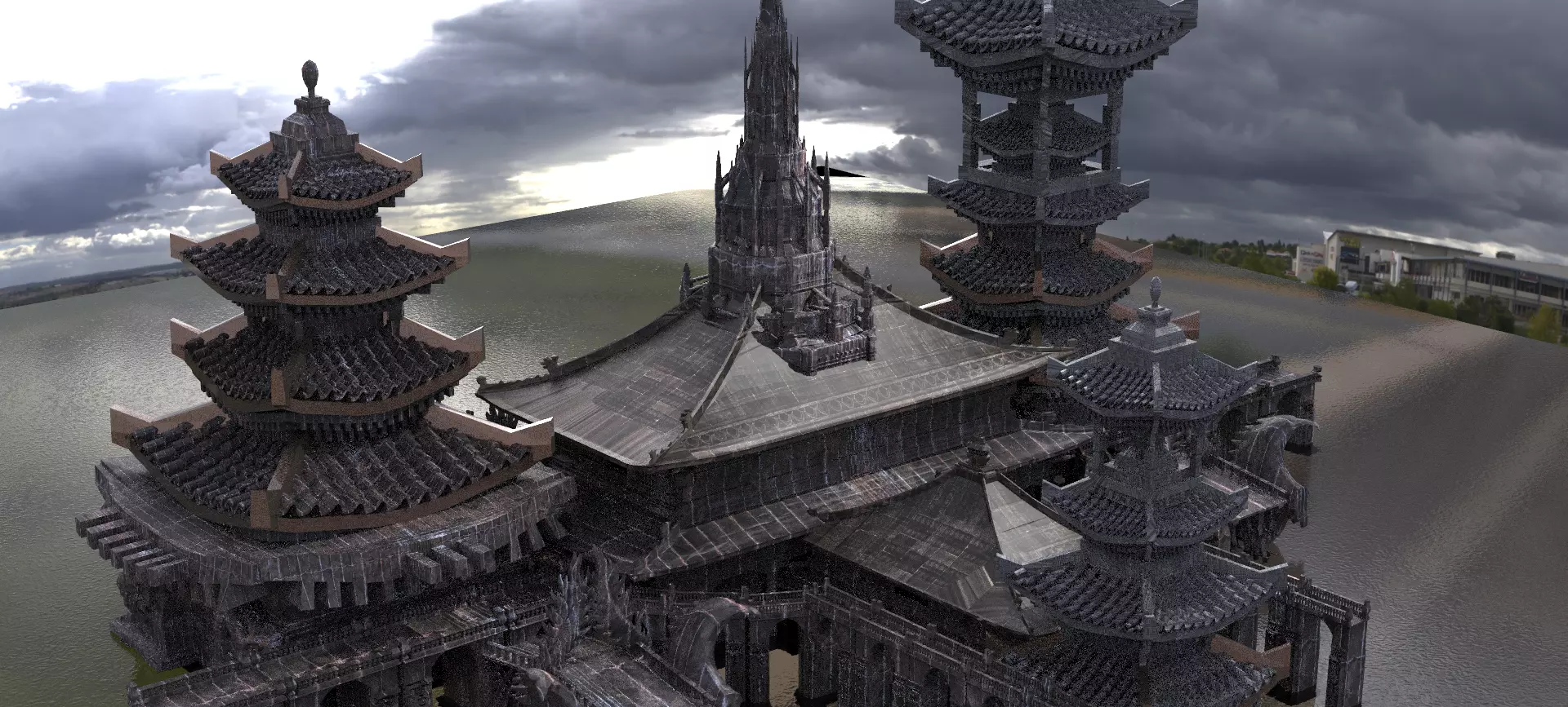 Hideyoshi Genma ruin 1 3D model_0