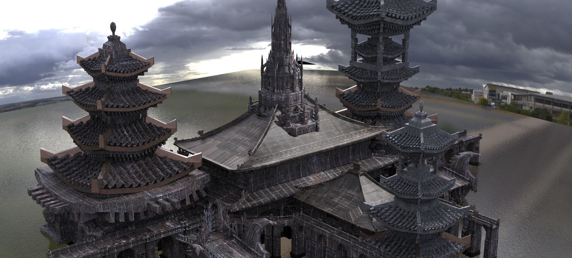 Hideyoshi Genma ruin 1 3D model_1