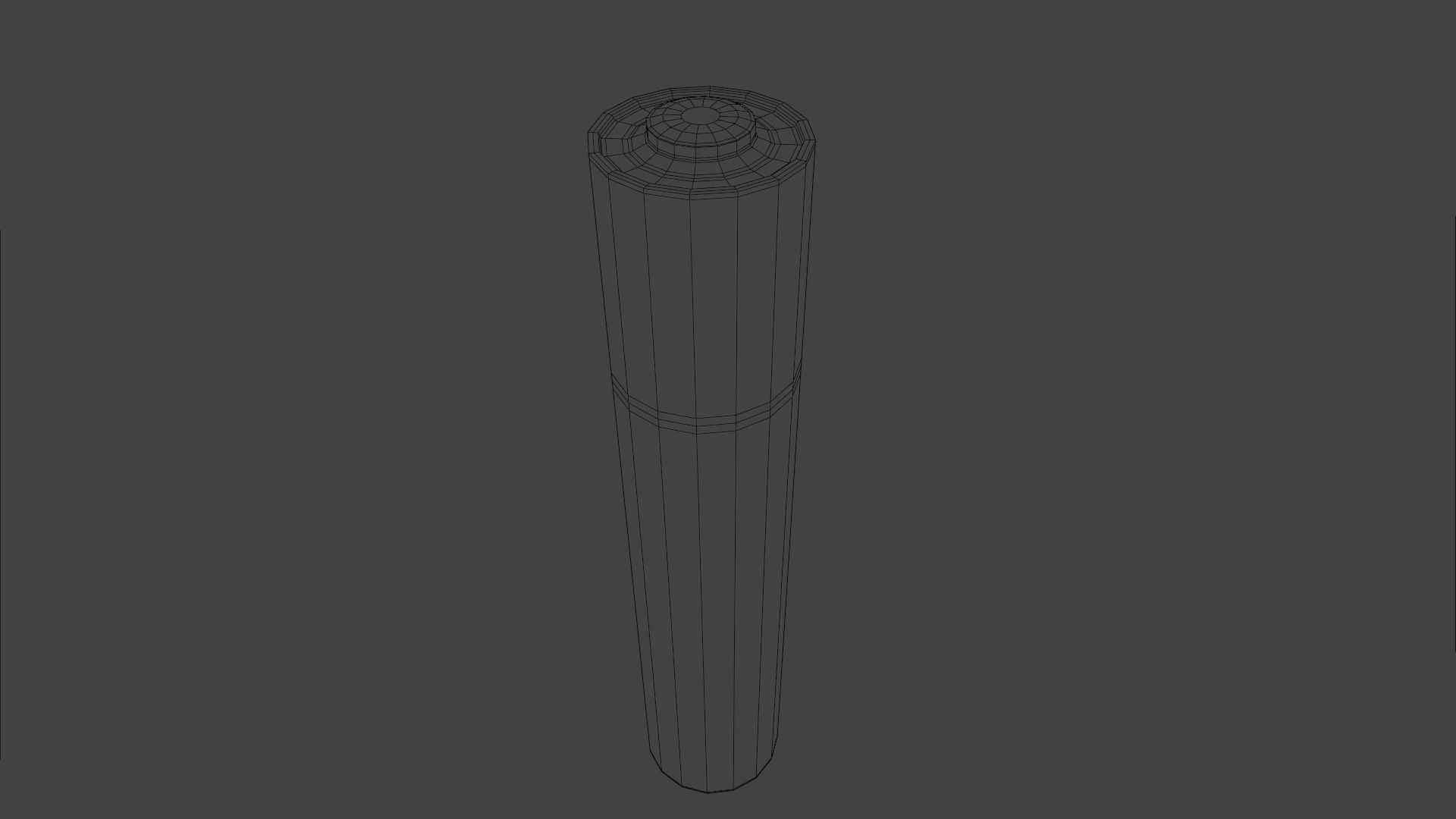AAAA Battery Low-poly 3D model_11