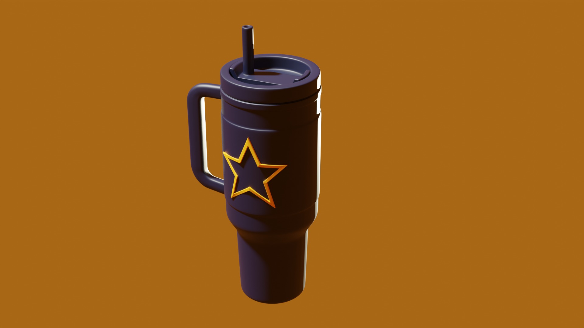 Golden Star Mini Tumbler Cup Keychain STL file for 3D Printing 3D print model_5