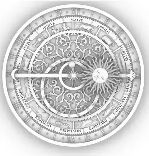 ASTRONOMICAL CLOCK 3D print model