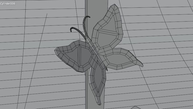 Podium and pastel color scene 3D model_7