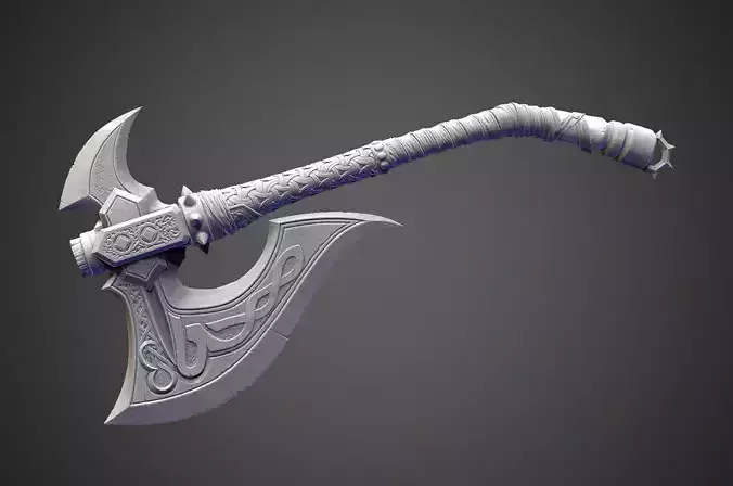 Viking Tomahawk axe  High poly model 3D model