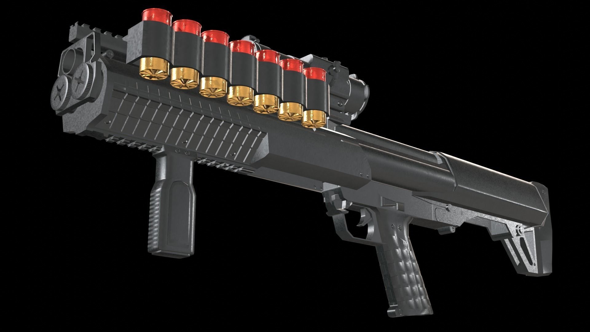 Kel-Tec KSG 3D model_11