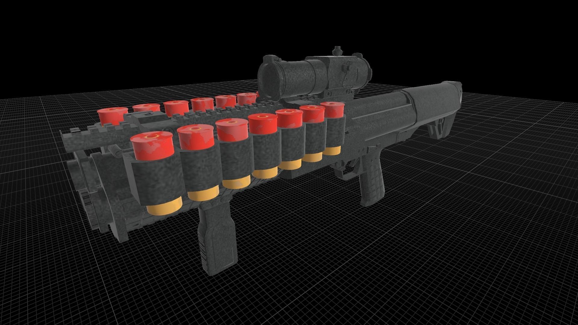 Kel-Tec KSG 3D model_2