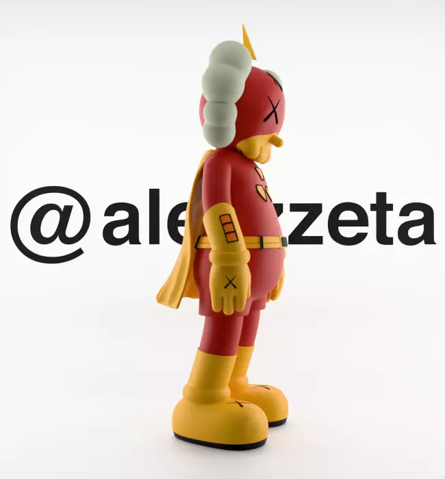 Kaws Radioactive Man for Print 3D print model_31