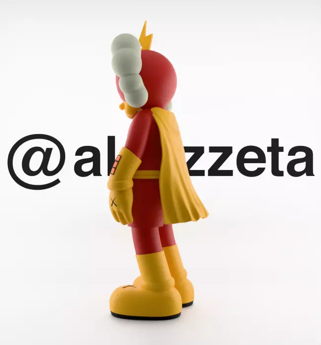 Kaws Radioactive Man for Print 3D print model_13