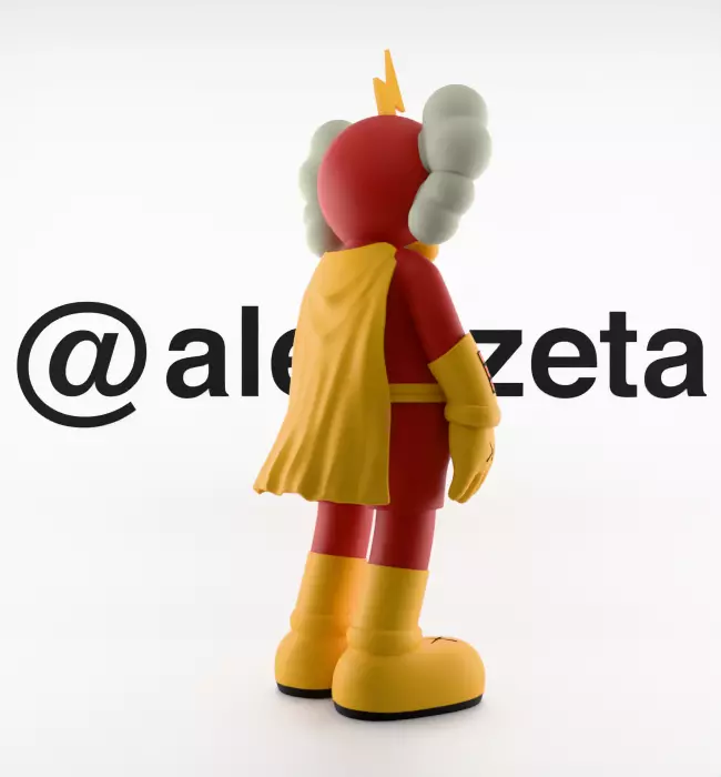 Kaws Radioactive Man for Print 3D print model_25