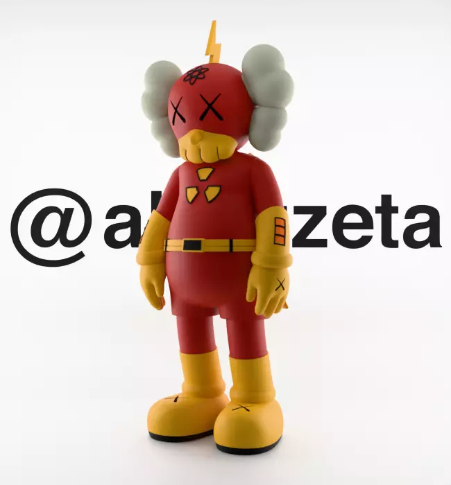 Kaws Radioactive Man for Print 3D print model_5