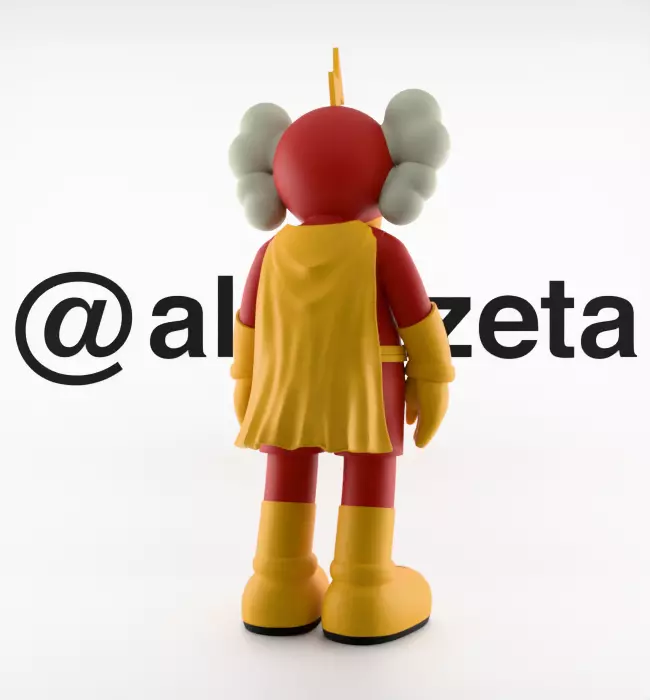Kaws Radioactive Man for Print 3D print model_22