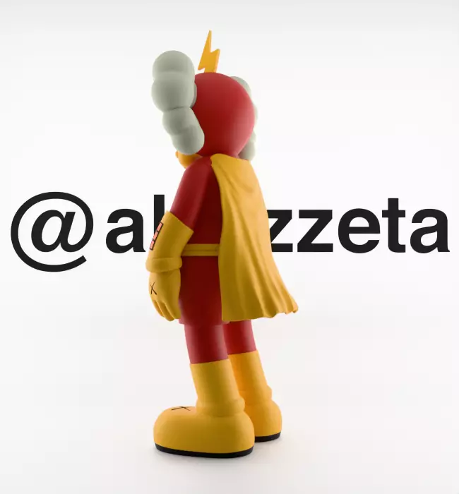 Kaws Radioactive Man for Print 3D print model_14
