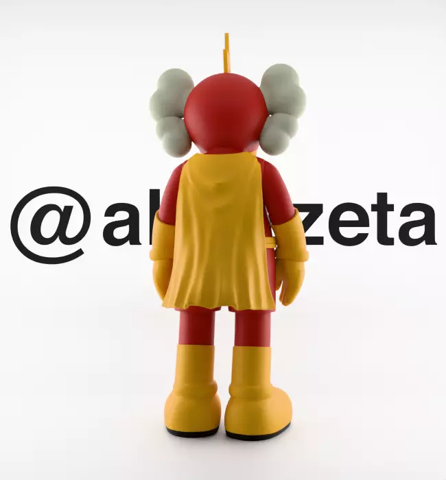 Kaws Radioactive Man for Print 3D print model_21