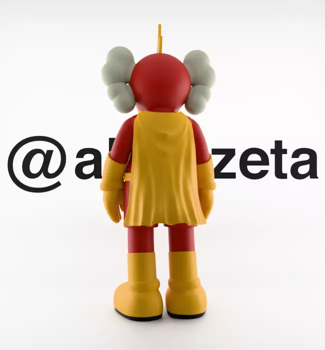 Kaws Radioactive Man for Print 3D print model_19