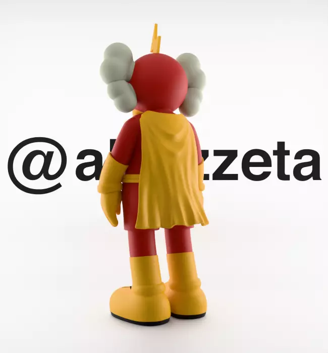Kaws Radioactive Man for Print 3D print model_17
