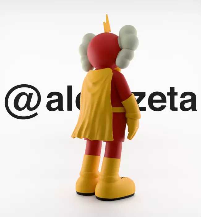 Kaws Radioactive Man for Print 3D print model_24