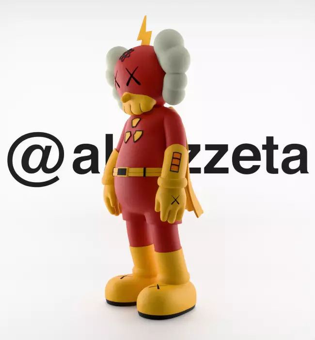 Kaws Radioactive Man for Print 3D print model_7