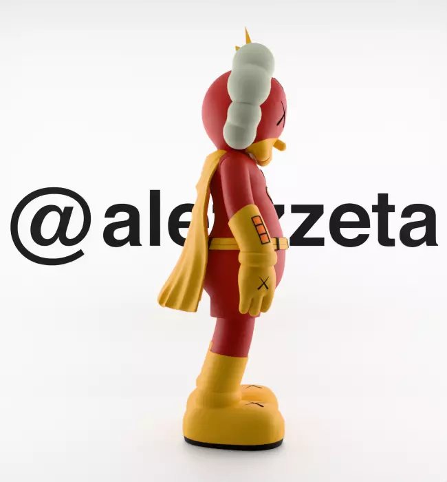 Kaws Radioactive Man for Print 3D print model_29
