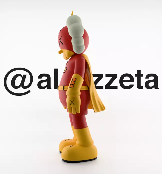 Kaws Radioactive Man for Print 3D print model_10