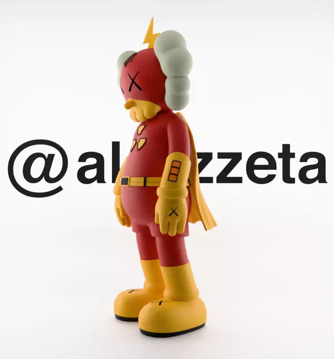 Kaws Radioactive Man for Print 3D print model_8