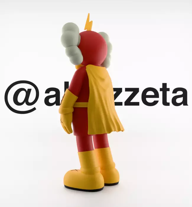 Kaws Radioactive Man for Print 3D print model_15