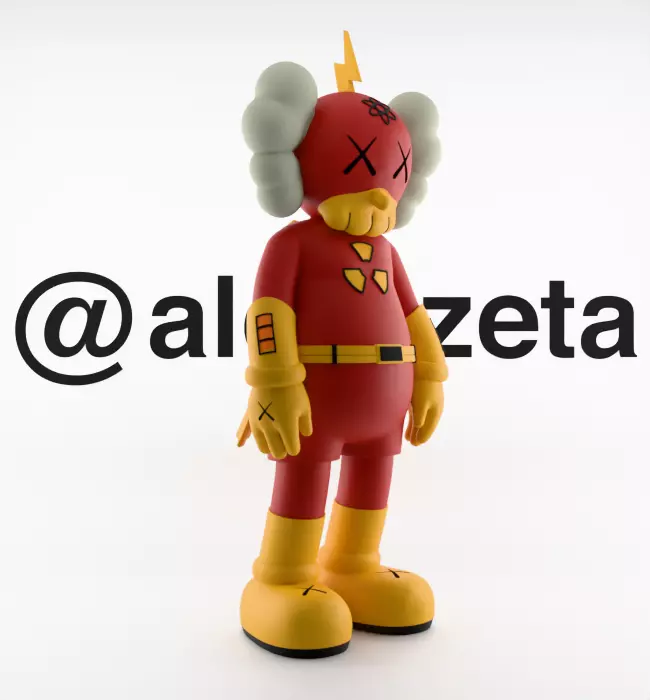 Kaws Radioactive Man for Print 3D print model_34